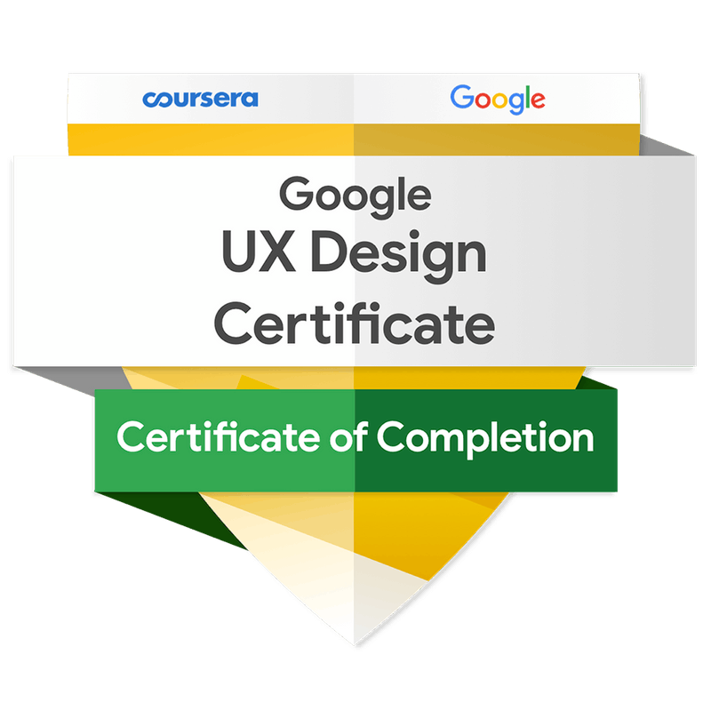 UX Design Certificate by Google